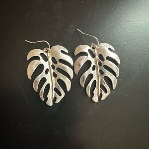 Silver Leaf Earrings